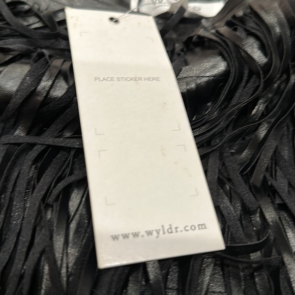 WYLDR NWT Fringe Black Skirt M (fits 4/6) - Picture 4 of 7